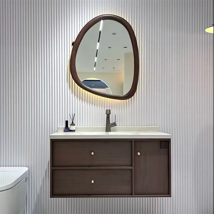 Chinese Song Dynasty Style Paint-free Multi-layer Solid Wood Bathroom Vanity factory